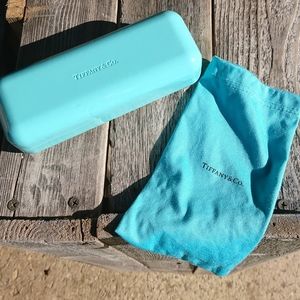 Tiffany and Co eyeglass case with microfiber cloth